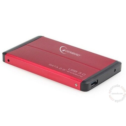 Gembird EE2-U3S-2-R USB 3.0 Externo kuciste za 2.5 SATA hard diskove crveni Slike
