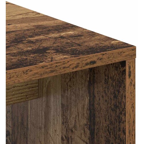  Stol s policom Staro drvo 102 x 50 x 124 cm Konstruirano drvo Slike