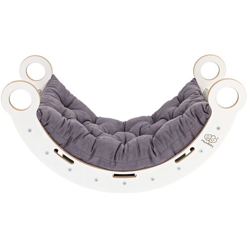 MeowBaby Srednja gugalnica Dream Rocker iz belega lesa in drsnik, (21625959) Cene
