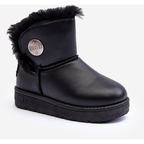 Big Star Children's Snow Boots Lined with Fur Black Cene