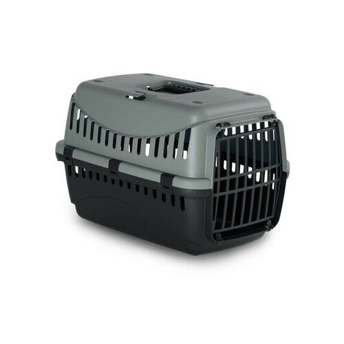 MP BERGAMO gipsy eco transporter za ljubimce sa plastičnim vratima, 58x38x38cm, zeleno-crni Slike