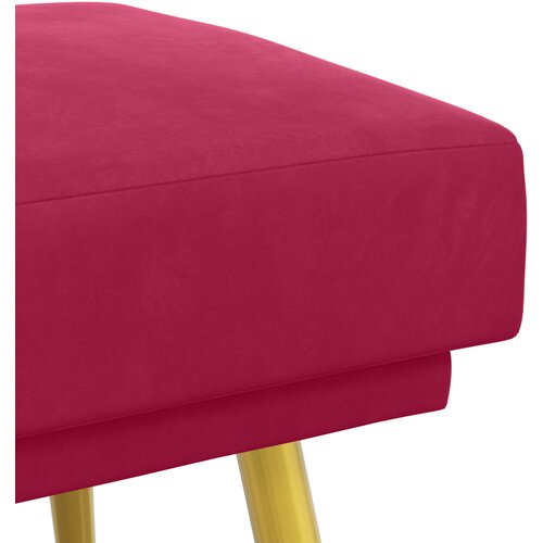 Klupa s dvostrukim slojem Vinska crvena 120 x 45 x 46 cm Bar&amp;scaron;un Slike