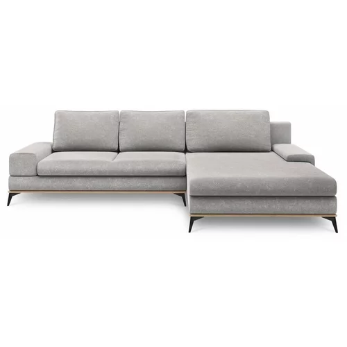 Windsor & Co Sofas svetlo siva Planet raztegljiv kavč, desni kot