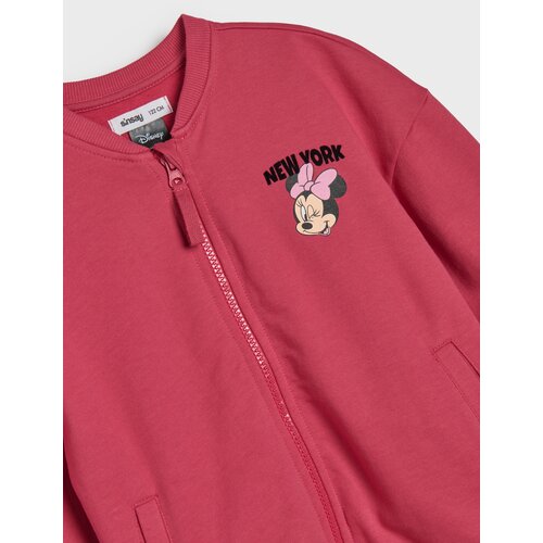Sinsay Pamučna bomber dukserica s printom Minnie Mouse Slike