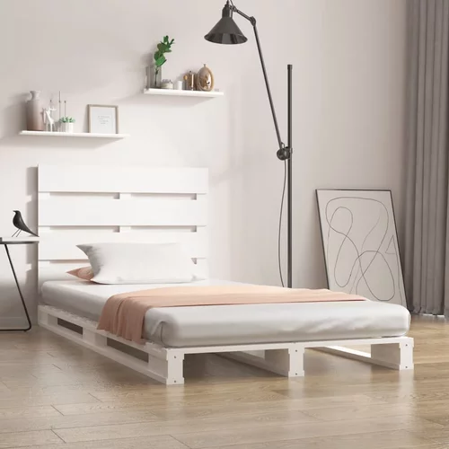  Okvir za krevet od borovine bijela 90x190 cm 3FT jednokrevetni