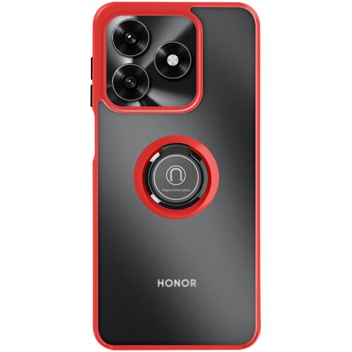 AVIZAR Ovitek za Honor X5c Plus 4G z vrtljivim magnetnim obročem in mat zaključkom, Rdeča, (5000190060) Cene