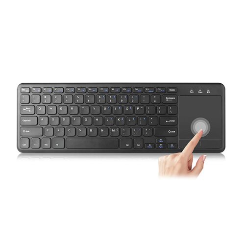 Everest Tastatura EKW-155 Black ToucPad Mouse US/ENG Layout Wireless Keyboard + Touch Mouse, Ultra Slim... Cijene
