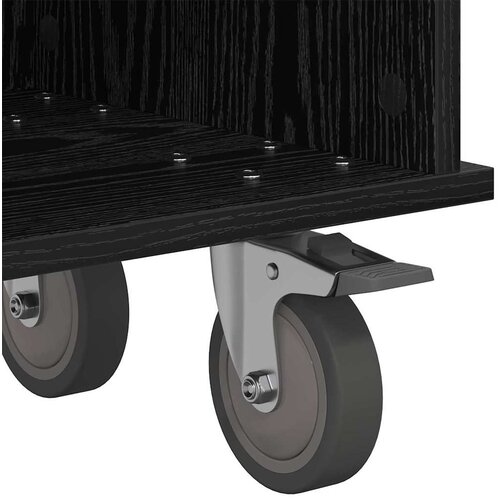  stalak Crni hrast 100 x 35 x 35 cm Konstruirano drvo Slike