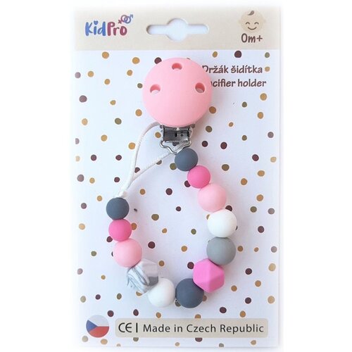 KidPro Pacifier Holder Pink kopča za dudu 1 kom Slike
