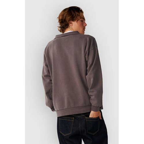Rip Curl Premium Surf Qtr Zip Crew Sweater deep mushroom Slike