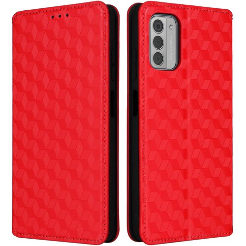 INORCO Ohišje za telefon Nokia G310 PU usnjena torbica z vtisnjenim rombom, stojalo, preklopni ovitek za telefon, (22033063) Cene