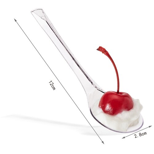 INF Paket 50 prozornih plastičnih žlic 12 cm 50-delni, (22056767) Cene