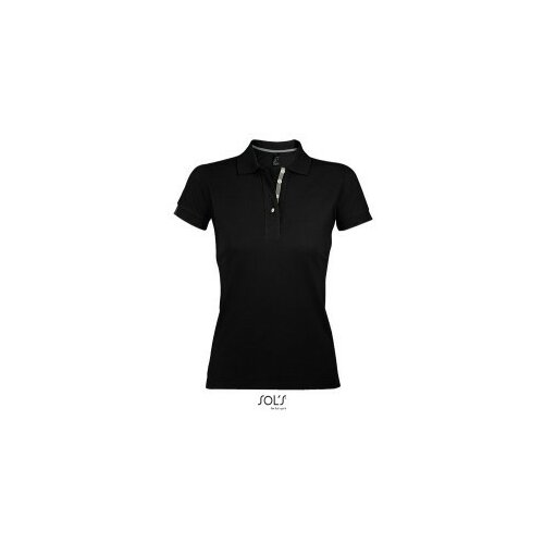 SOL'S Portland ženska polo majica sa kratkim rukavima Crna S ( 300.575.80.S ) Slike