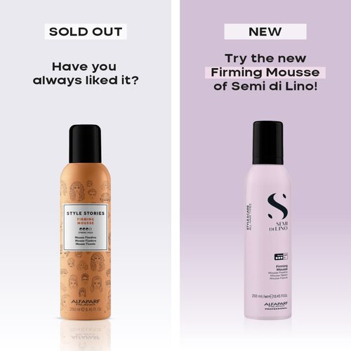 ALFAPARF MILANO Semi di Lino Style&amp;amp;Care Firming mousse strong hold pjena za učvr&amp;scaron;ćivanje za kosu 250 ml Slike