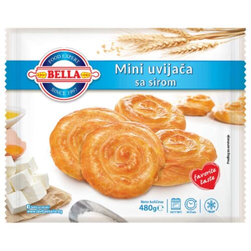Bella mini uvijače sa sirom 480g Cene