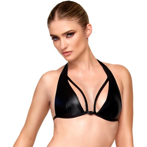 Noir Handmade Crni seksi brushlater Troublemaker Bralette Black Cene