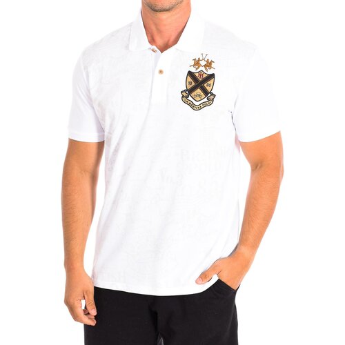 La Martina Polo majice kratki rokavi TMPE30-PK097-00001 Bela Cene
