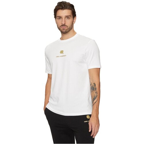 Karl Lagerfeld Majice s kratkimi rokavi 755461 551235 Bela Slike