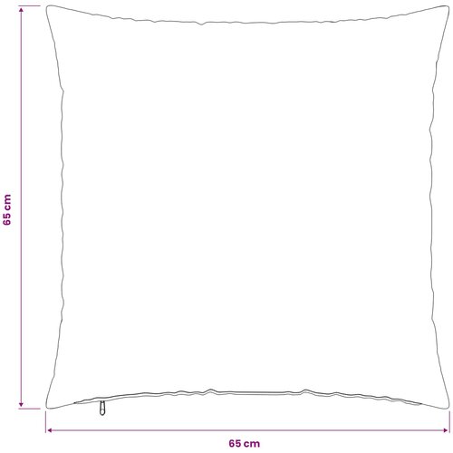  Presvlaka za jastuk 6 pcs HEERLEN Bijela 65 x 65 cm PV flis Slike