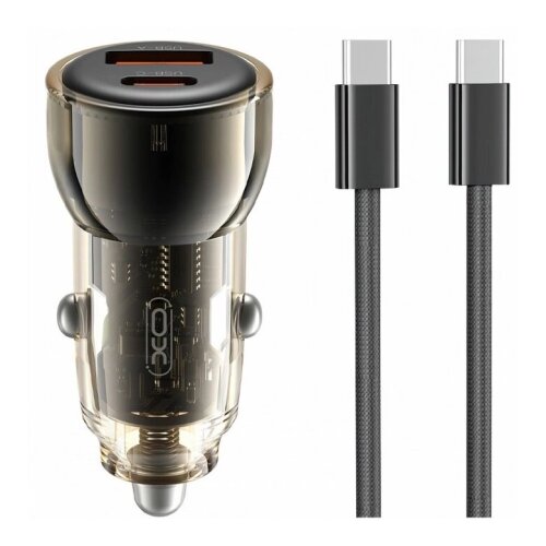 XO CC60 Car charger 60W + Type-C Cable Slike
