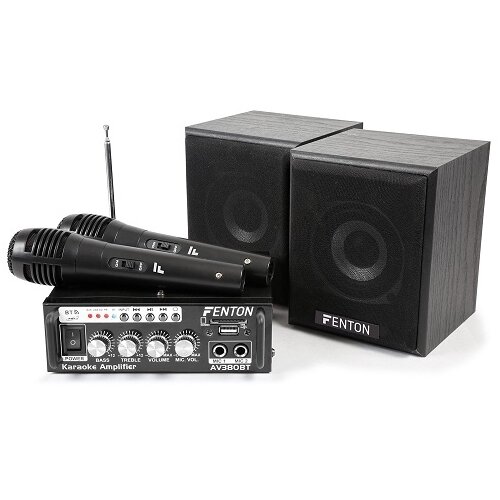 Fenton AV380BT 103.145 portabilni party pojačalo sa zvučnicima i mikrofonom Slike