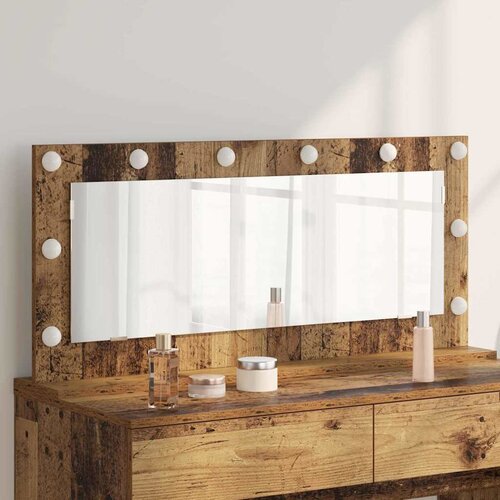  Ogledalo za Toalet Pravokutni Staro drvo 100 x 45 x 18 cm Slike