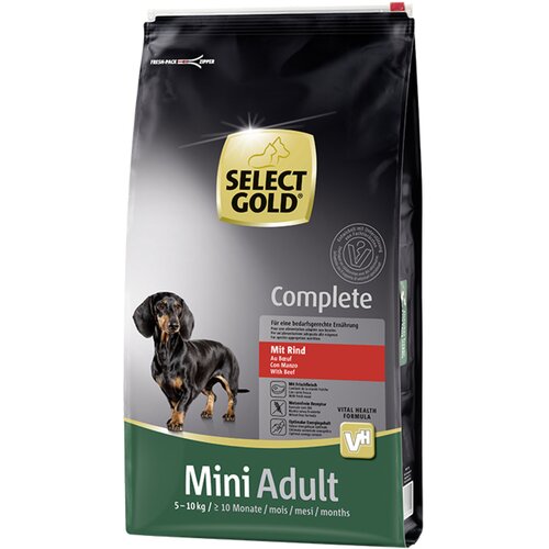 Select Gold suva hrana za pse dog complete mini adult beef 10kg Slike