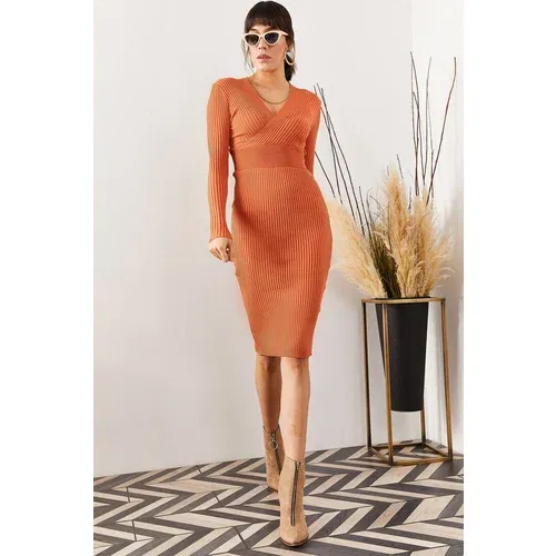 Olalook Dress - Orange - Bodycon