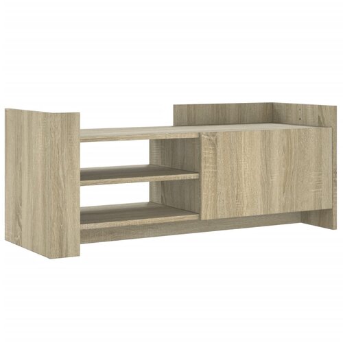 Maison Chic TV omarica - TV stojalo - Televizijska omarica sonoma hrast 100x35x40 cm inženirski les, (21699723) Slike