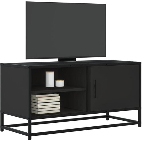 Furnova TV omarica črna 80x34,5x40 cm inženirski les in kovina, (21924255) Slike