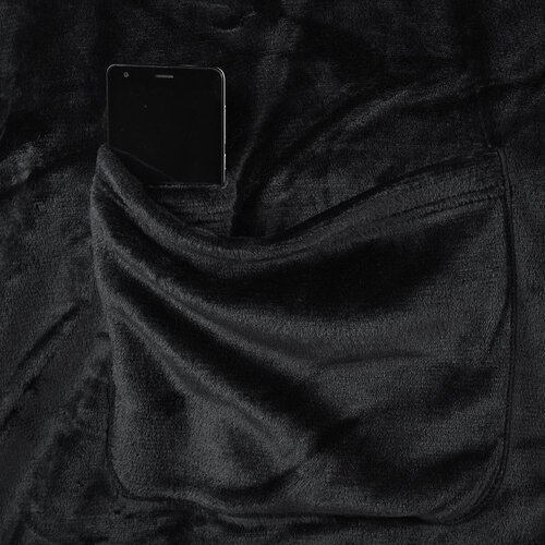 DecoKing Deka s rukavima Lazy 150x180 cm, crna Slike