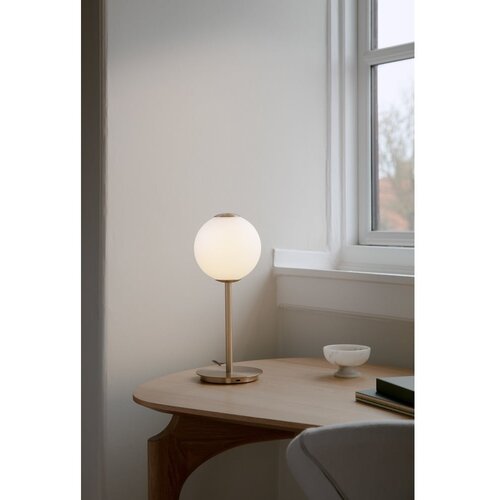 UMAGE mjedena metalna led stolna lampa s mogućnosti zatamnjivanja sa staklenim sjenilom (visina 37 cm) audrey table &amp;ndash; Slike