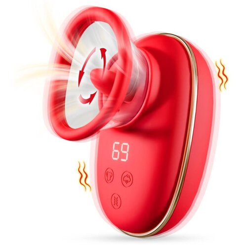 SuperLove Dream Lover 3in1 Perfect Vaccum Licking Stimulator Red Cene