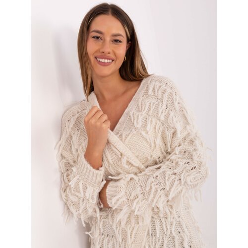 RUE PARIS Sweater-MI-SW-0820.85-light beige Slike
