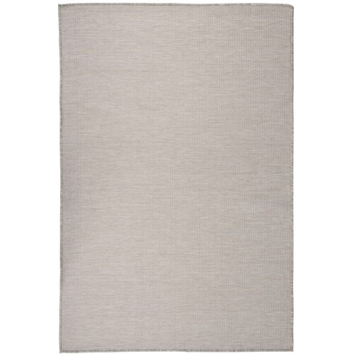 VidaXL zunanja preproga plo&amp;scaron;čato tkanje 120x170 cm taupe Slike