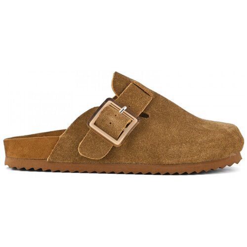 Colors of California Cow suede bio sabot with buckl Smeđa Cene