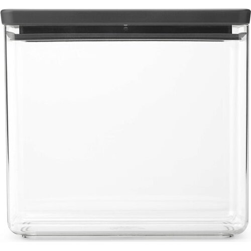 Brabantia Četvrtaste posude za zalihe koje se mogu slagati, Tasty+, dark grey - 3,5 L Slike
