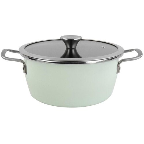 Vitrinor Lonec s pokrovom Nordic 20cm zelen / 2 ročaja / indukcija / emajl, prevleka proti prijemanju, (20515731) Slike