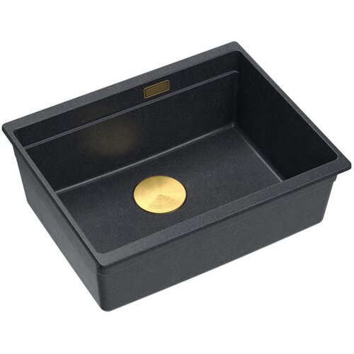 Quadron granitni umivalnik Logan 100 Black Metallic Slike