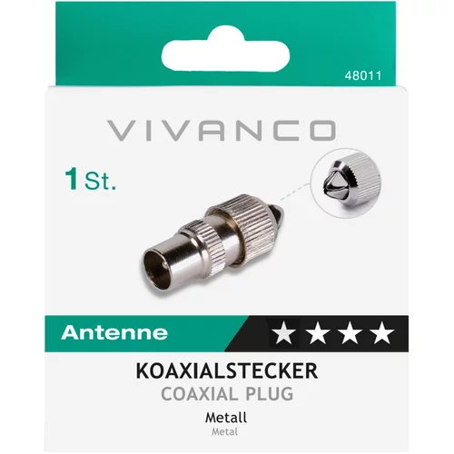 Vivanco Metall-Koaxialstecker