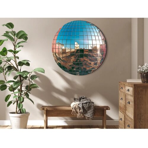  Okrugla slika - Platinum disco ball 40x40 Cene