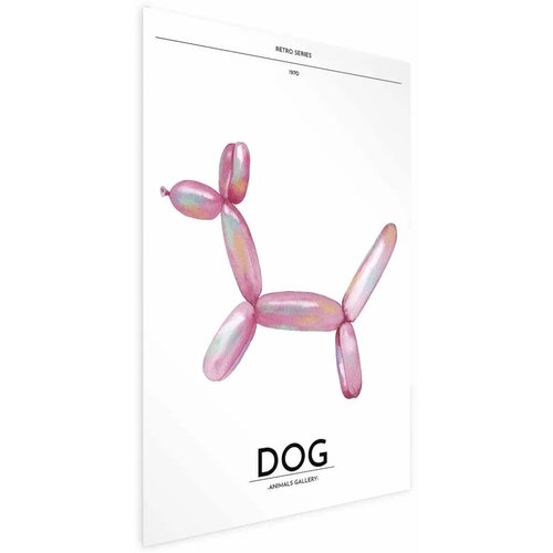  Plakat - Holo-Dog - Colorful Retro Dog 60x90 Bez okvira Cene