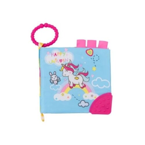  Edukativna knjiga Happy Unicorn sa glodalicom KKB11209 Slike
