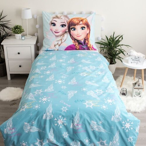 Jerry Fabrics Pamučna dječja posteljina za krevet za jednu osobu 140x200 cm Frozen &amp;quot;Light blue&amp;quot; &amp;ndash; Slike