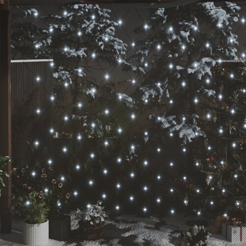 VidaXL Novoletna svetlobna mreža hladno bela 3x3 m 306 LED lučk Slike