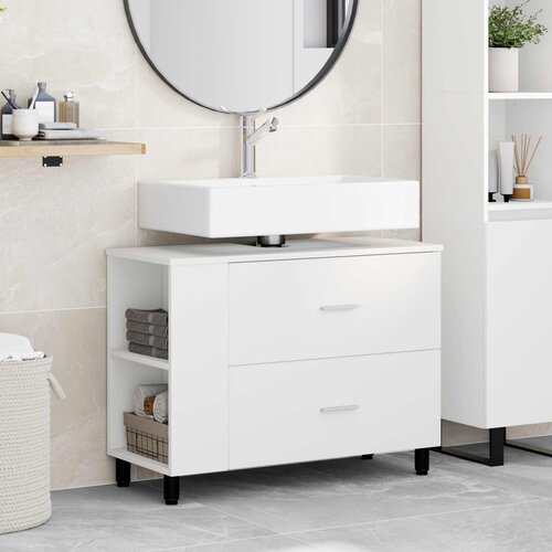  Toaletna jedinica Bijela 80 x 35 x 60 cm Konstruirano drvo Cene