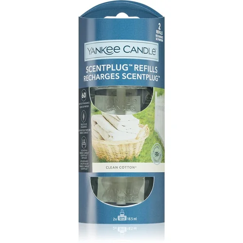 Yankee Candle Clean Cotton Refill punjenje za električni difuzor 2x18,5 ml