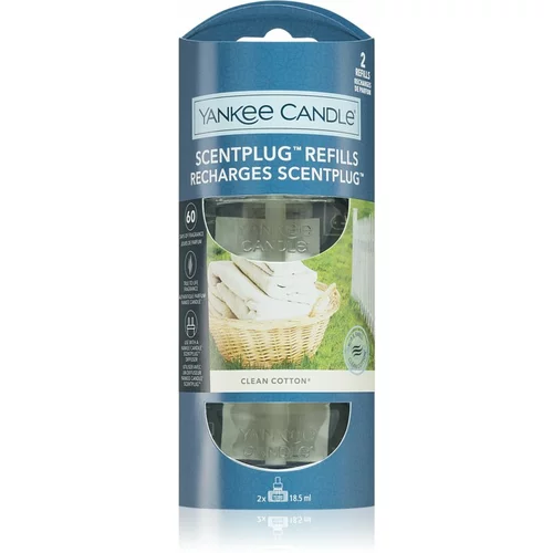 Yankee Candle Clean Cotton Refill punjenje za električni difuzor 2x18,5 ml