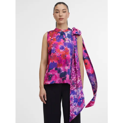 Orsay Purple Women's Floral Top - Women's