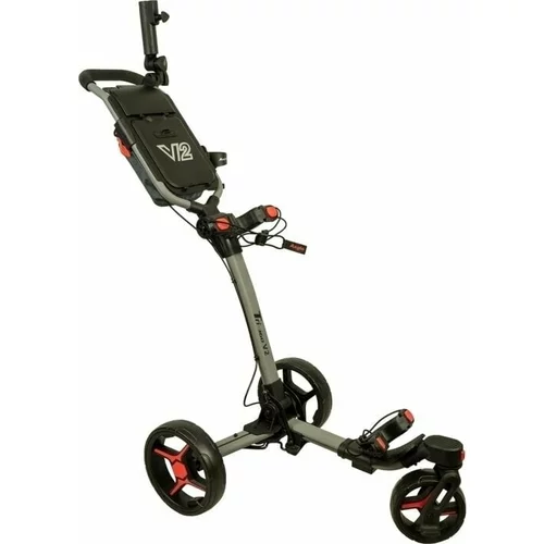Axglo Tri-360 V2 3-Wheel SET Grey/Red Ročni voziček za golf